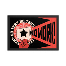 Load image into Gallery viewer, No Tea No Work Framed Poster