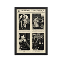 Load image into Gallery viewer, Sydney Sailors' Riot Framed Poster
