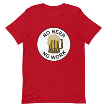 Load image into Gallery viewer, No Beer No Work Unisex T-Shirt