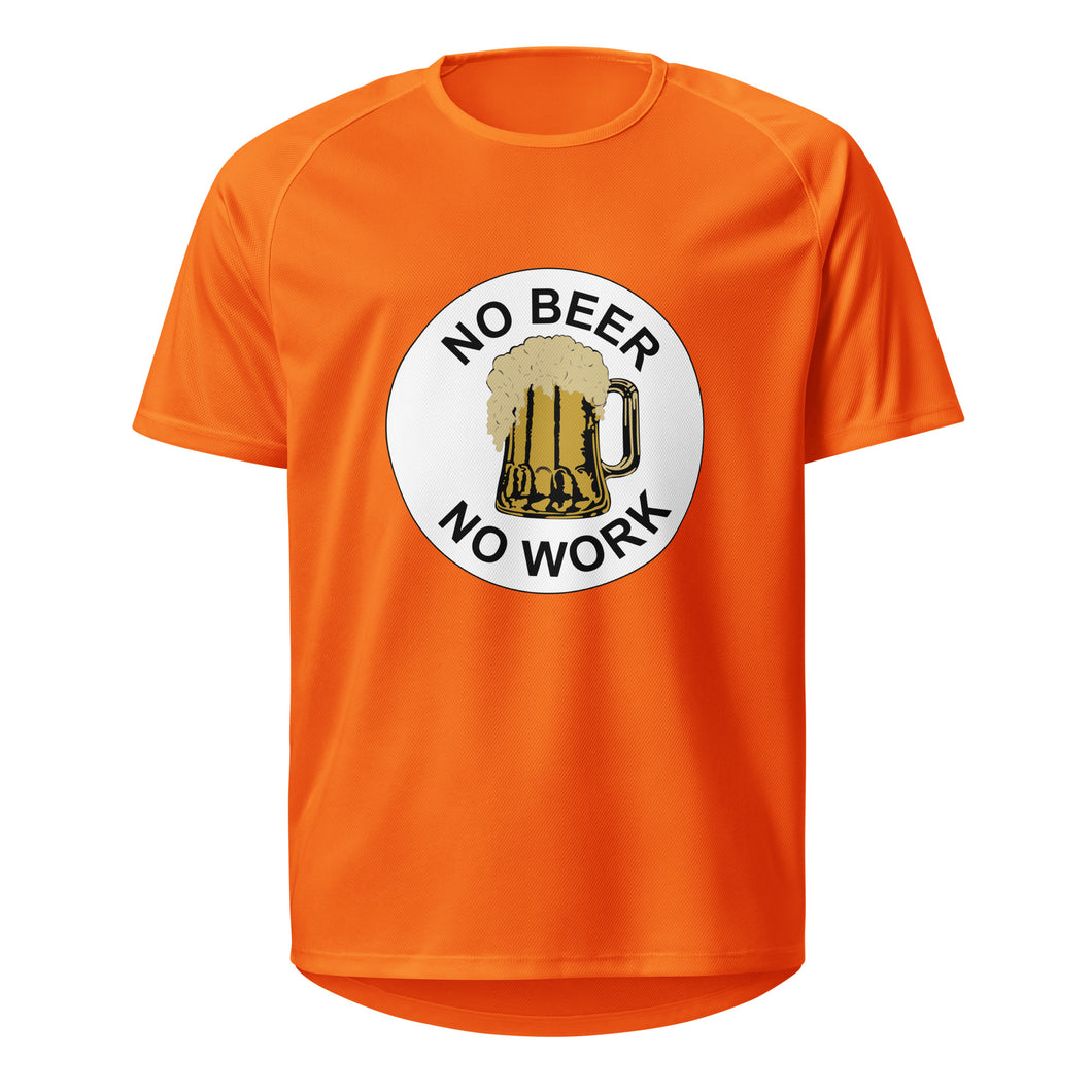 No Beer No Work Unisex Neon T-Shirt