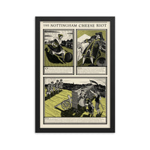 Load image into Gallery viewer, Nottingham Cheese Riot Framed Colour Poster