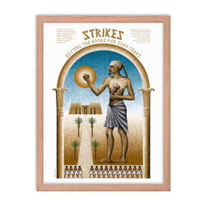 Strike 3000 Years Framed Poster