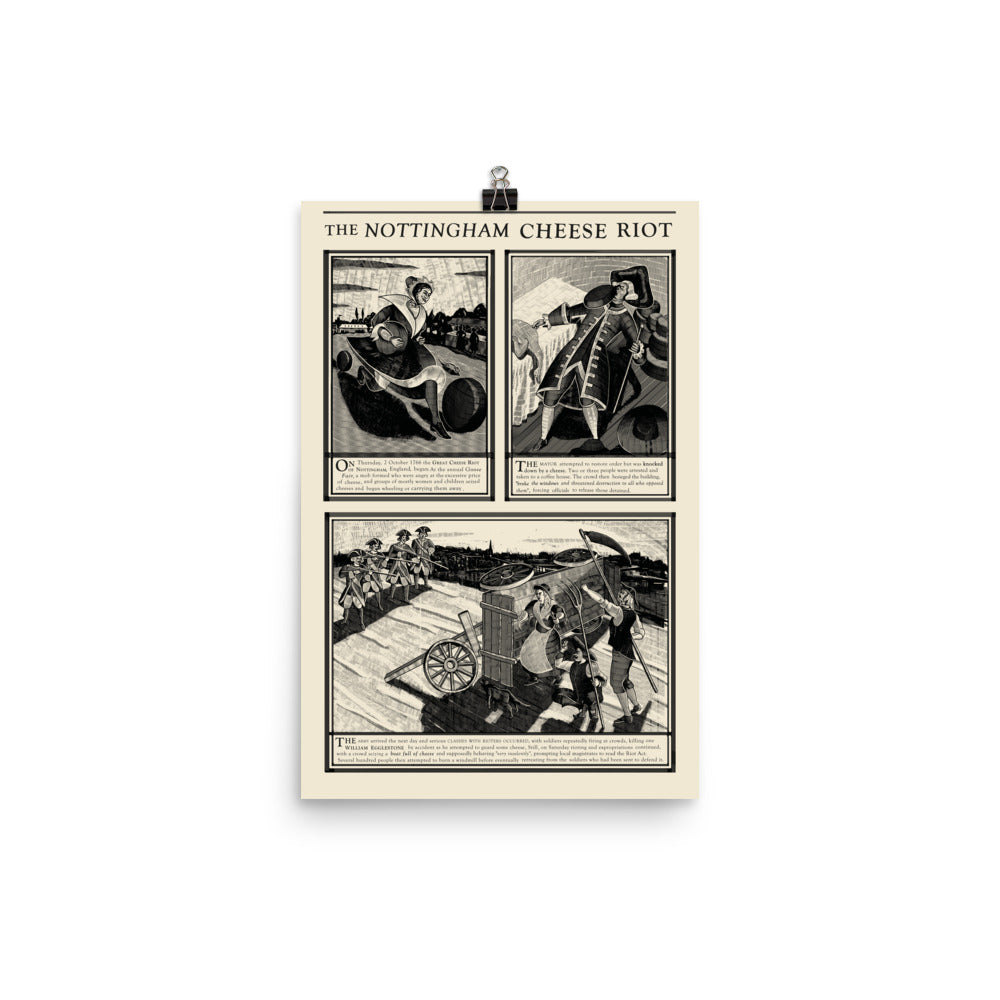 Inverness Cheese Riot Nottingham Cheese Riot Poster – Working Class History | Shop
