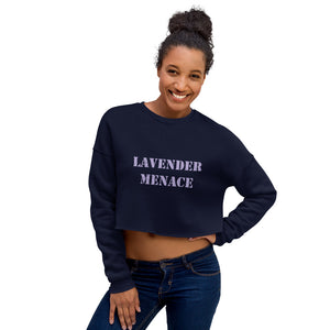Lavender Menace Crop Sweatshirt