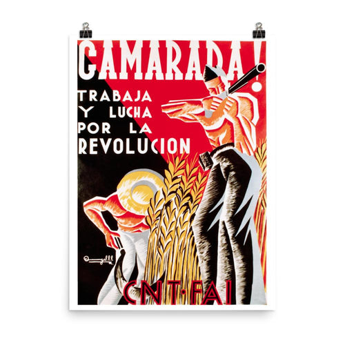 Comrade! Spanish revolution poster