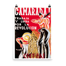 Load image into Gallery viewer, Comrade! Spanish revolution poster