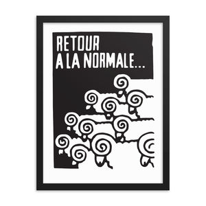 Return to Normal Framed Poster