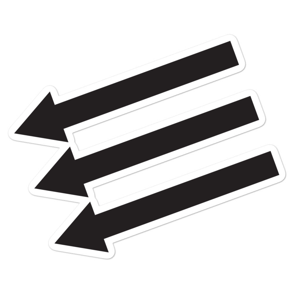 3 Arrows Sticker – Working Class History | Shop